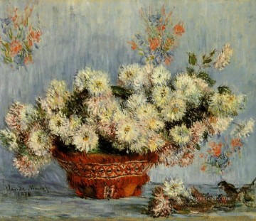 フラワーズ Painting - 菊 IV クロード・モネ 印象派の花